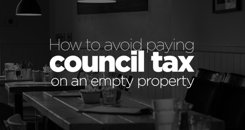How to avoid paying council tax on an empty property